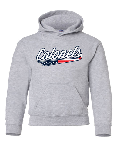 COLONELS- GRAY- Gildan Hoodie- Youth and Adult