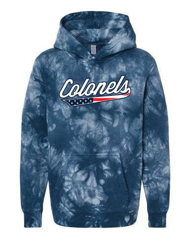 COLONELS- YOUTH Tie Dye Hooded Sweathshirt