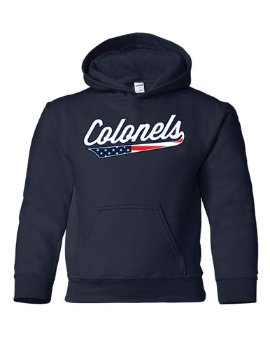 COLONELS- NAVY- Gildan Hoodie- Youth and Adult