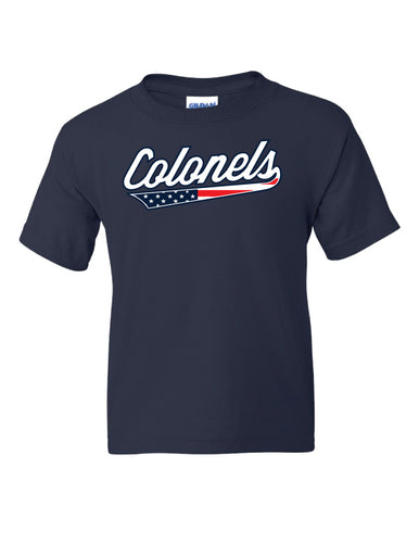 COLONELS NAVY T shirt Youth and Adult